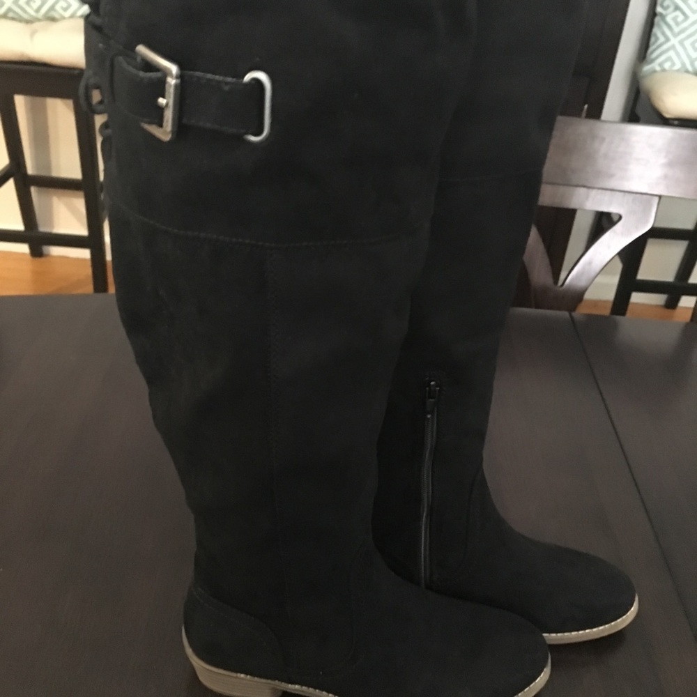 Black Knee High Boots - G by Guess